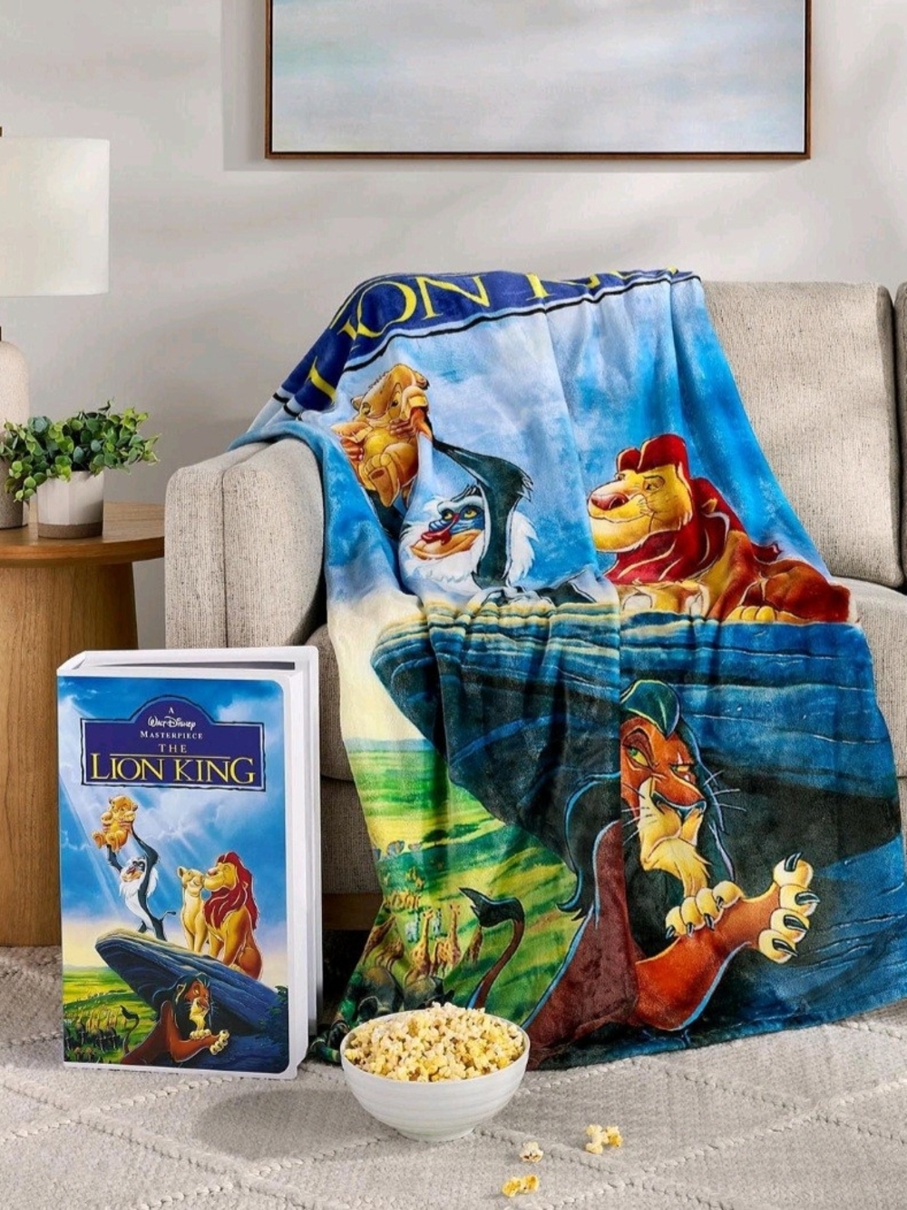 Disney The Lion King Classic VHS Boxed Silk Touch Throw, 50" x 70